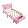 **Lit en bois rose avec tiroir de rangement intégré**